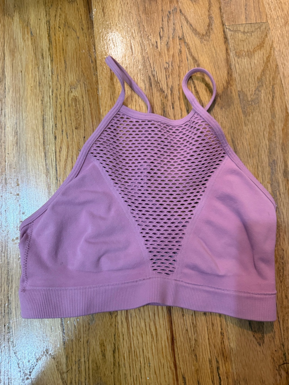 Victoria's Sport Mauve Mesh High-Neck Sports Bra